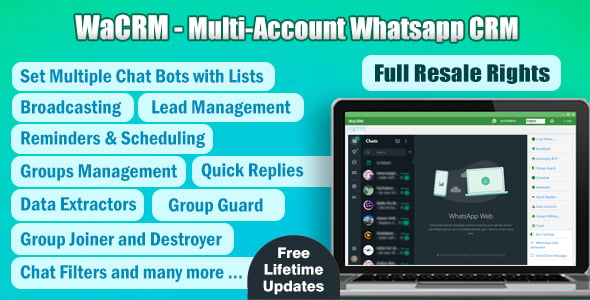 WaCRM - Multi-Account WhatsApp CRM