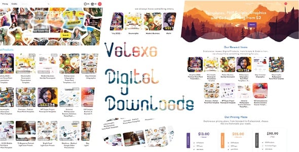 Valexa PHP Script For Selling Digital Products And Digital Downloads