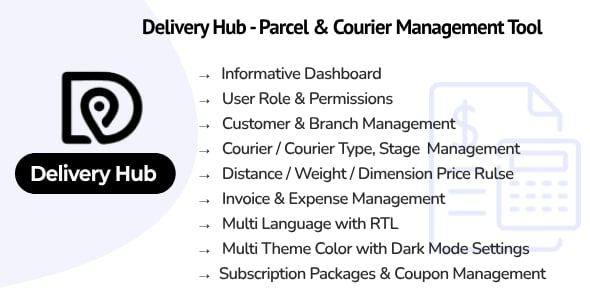 Delivery Hub SaaS - Parcel & Courier Management Tool