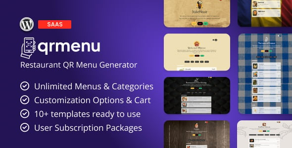 QRMenu - Restaurant QR Menu Generator (SaaS)