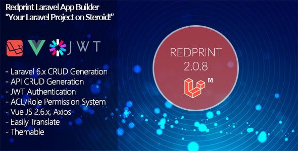 Redprint Laravel 6 App Builder CRUD Generator Plus