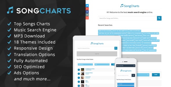 SongCharts - Top Songs Charts and Music Search Engine