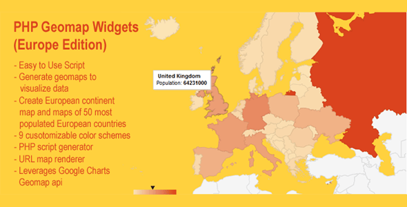 PHP Geomapping Widgets (Europe) 