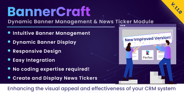 BannerCraft - Dynamic Banner Management & News Ticker Module for Perfex CRM