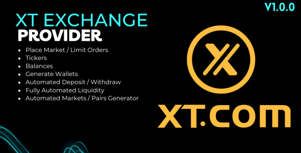 XT Exchange Provider For Bicrypto Trading Platform