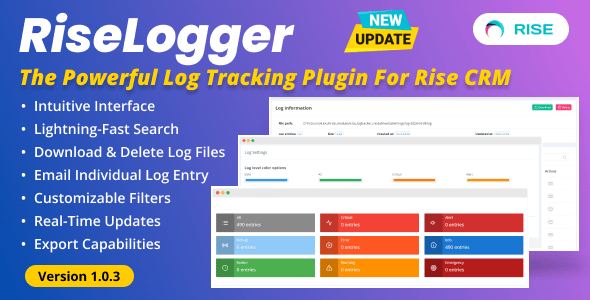 RiseLogger - The Powerful Log Tracking Plugin for Rise CRM