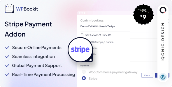 WPBookit - Stripe Payment (Addon)